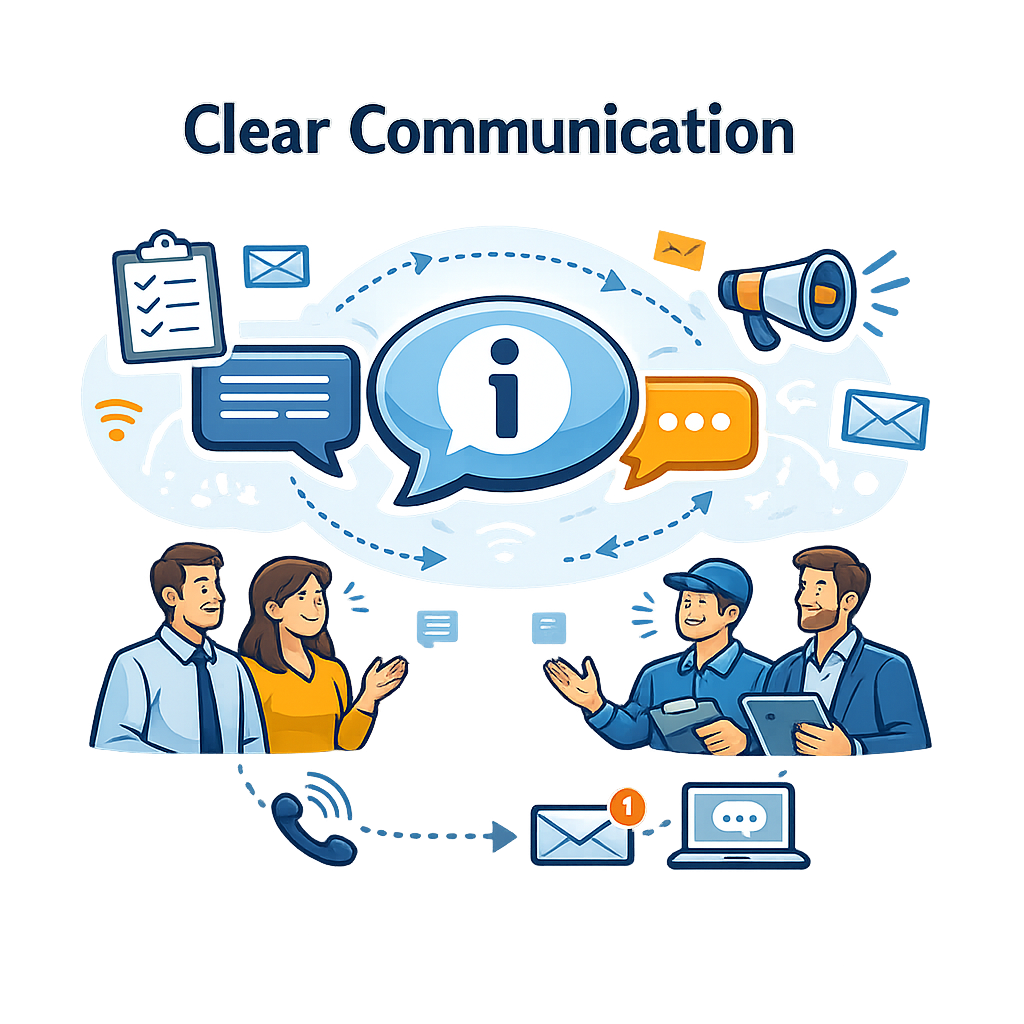 Clear communication icon