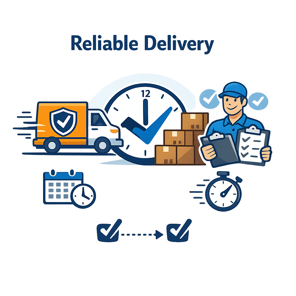 Reliable delivery icon